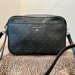Michael Kors Black Logo Crossbody Bag